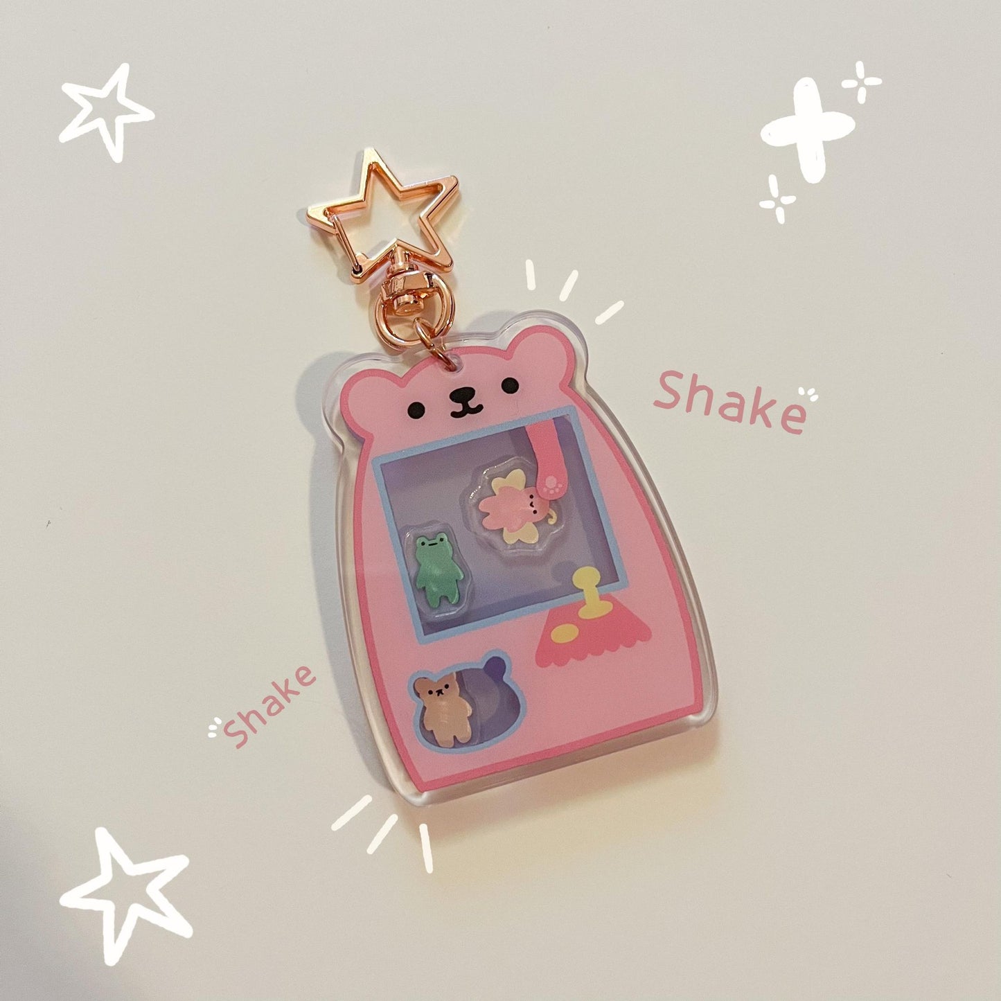 Plushie Claw Machine Shaker Keyring
