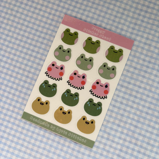 Froggy Sticker Sheet