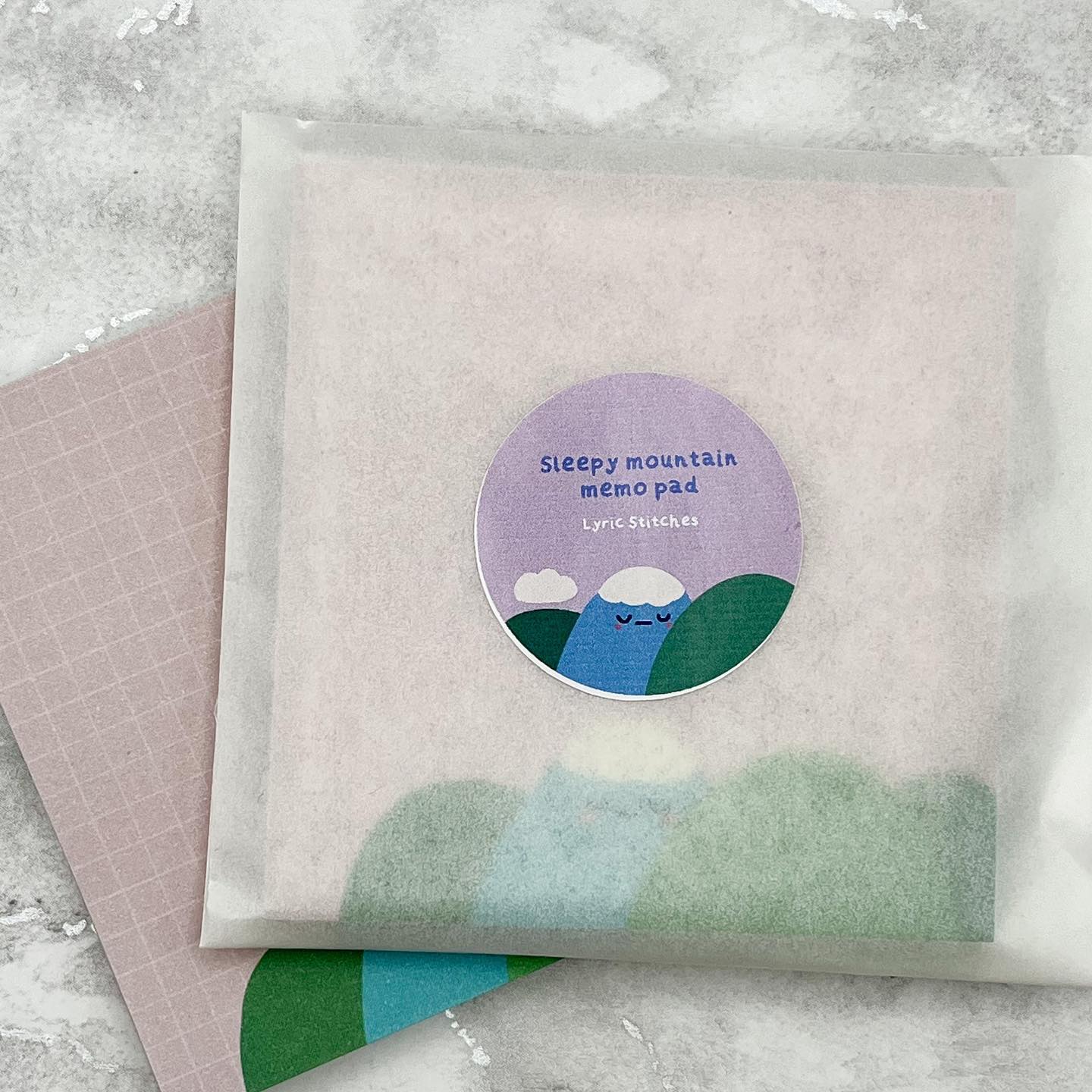 Sleepy Mountain Memo Pad