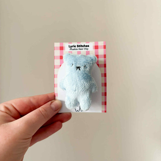Blue Bear Hair Clip