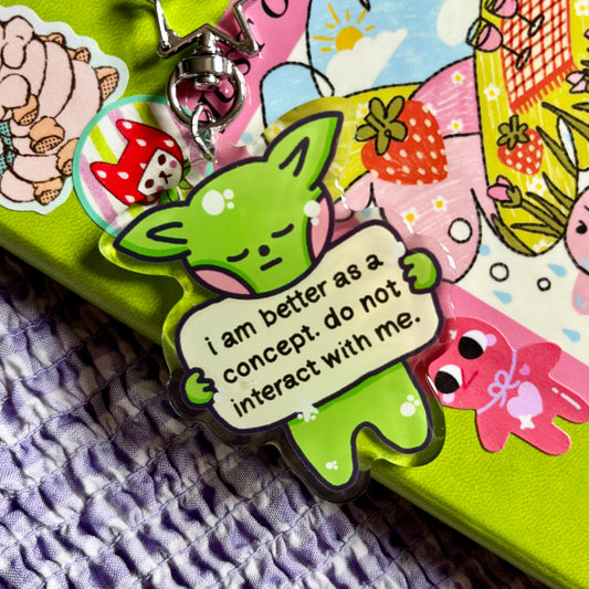 Introverted Goblin Keychain