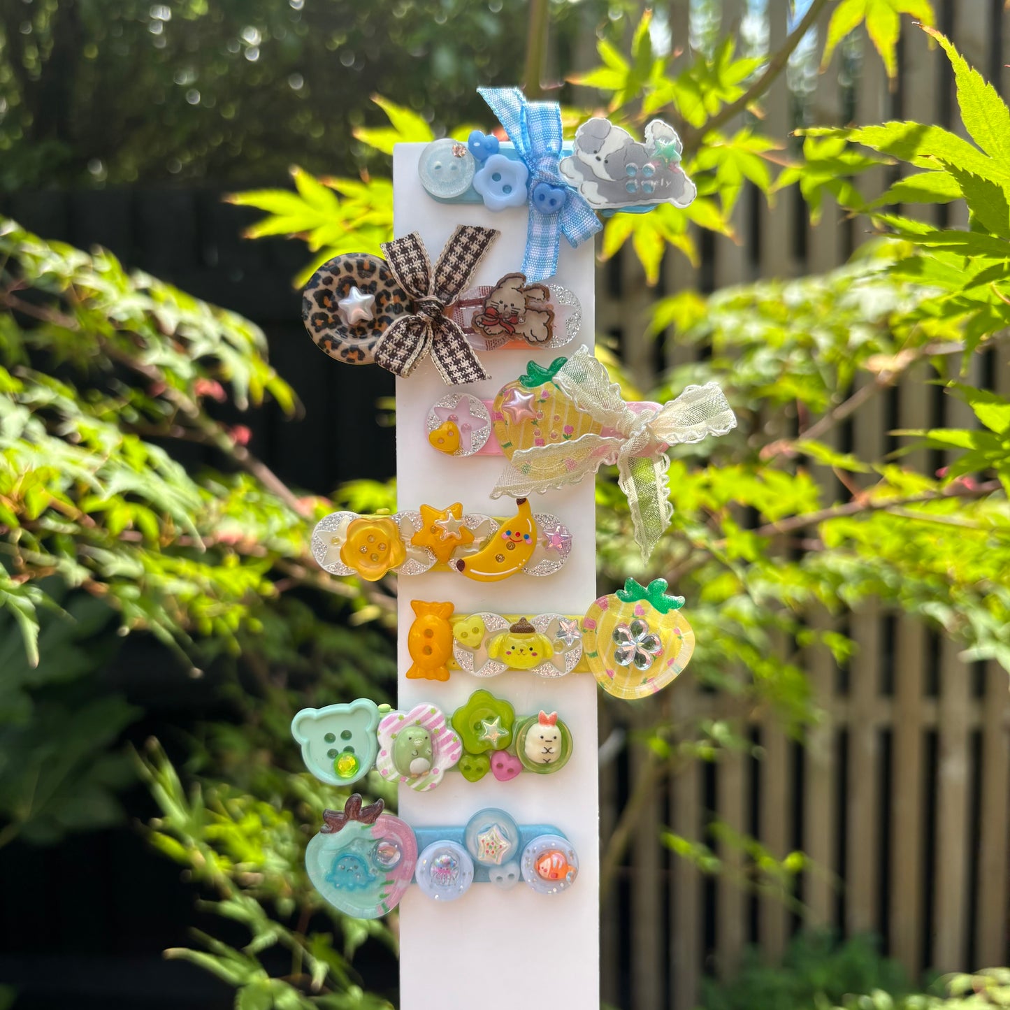 Button Hairclips