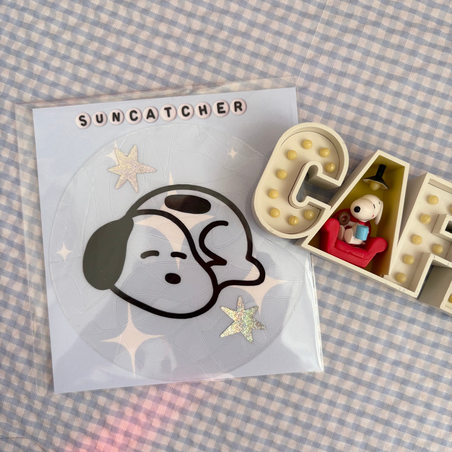 Sleepy Puppy Suncatcher
