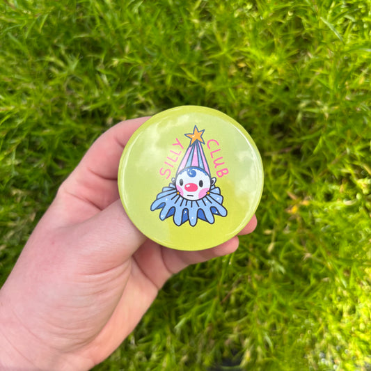 'Silly Club' button badge