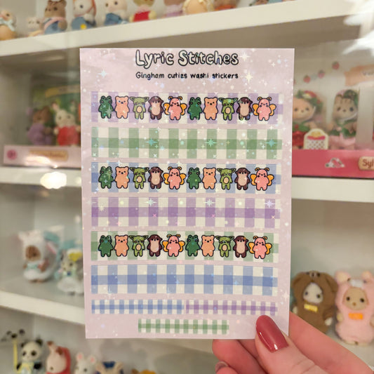 Gingham Cuties Sticker Sheet