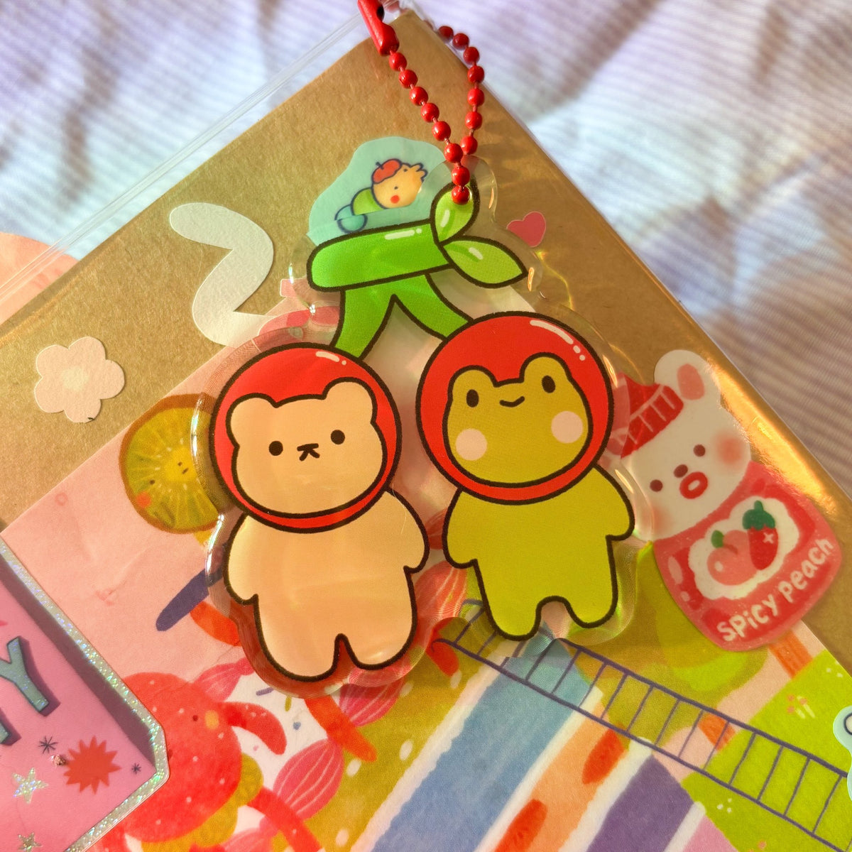 Cherry Friends Keychain
