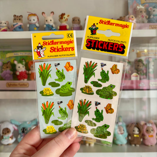 Frogs on Lily Pads Sticker Sheets
