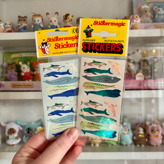 Micro Whale Sticker Sheets