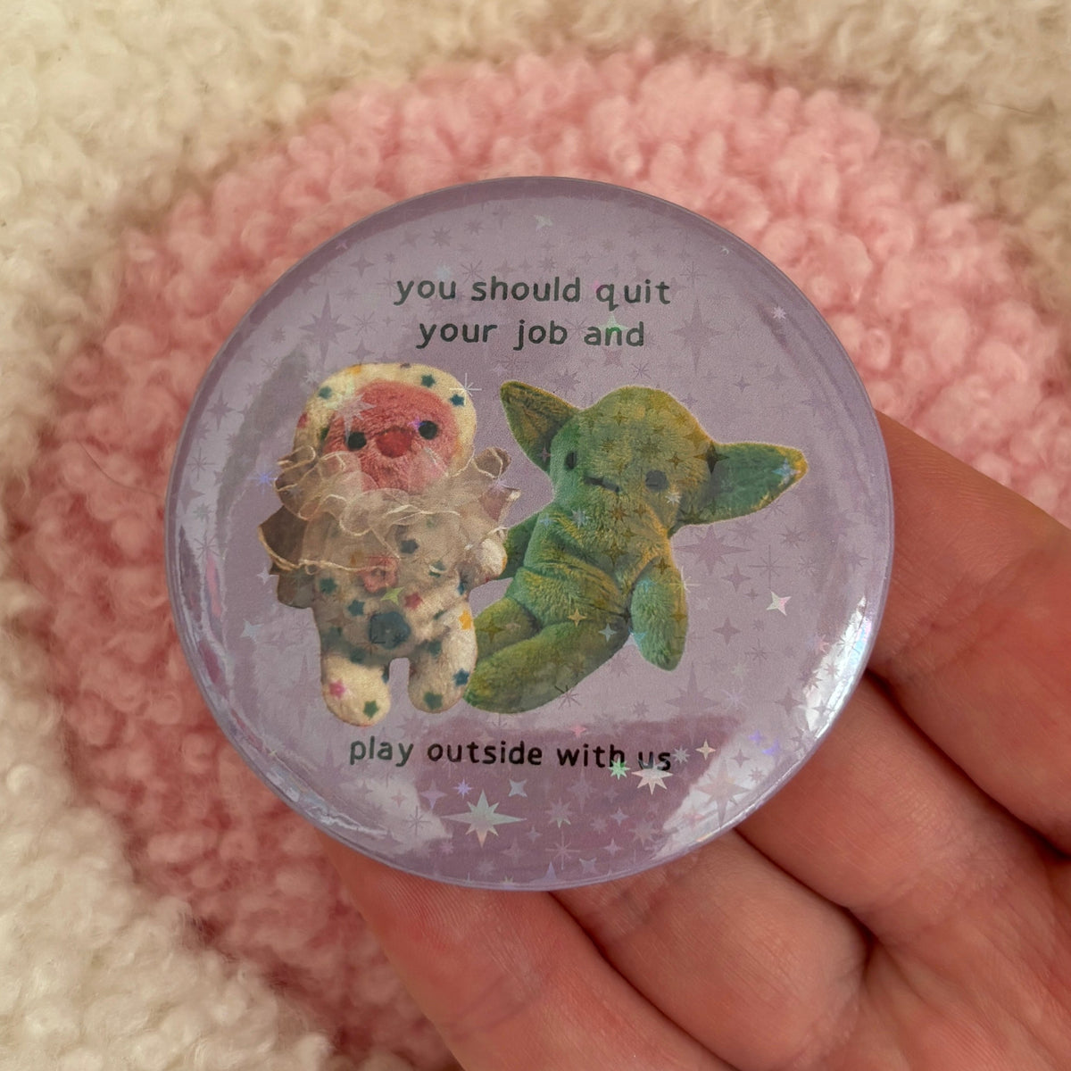 'Quit your job' Button Badge