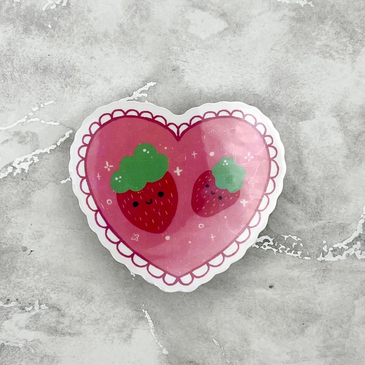 Berry Cute Holographic/Transparent Sticker