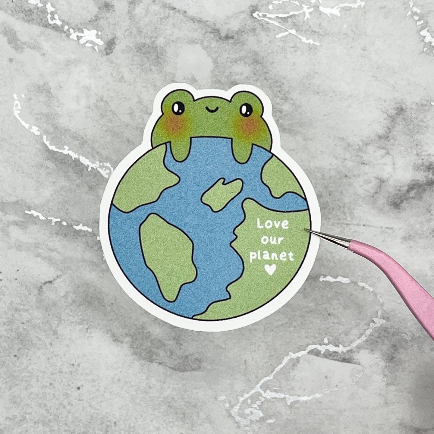 Love our planet sticker